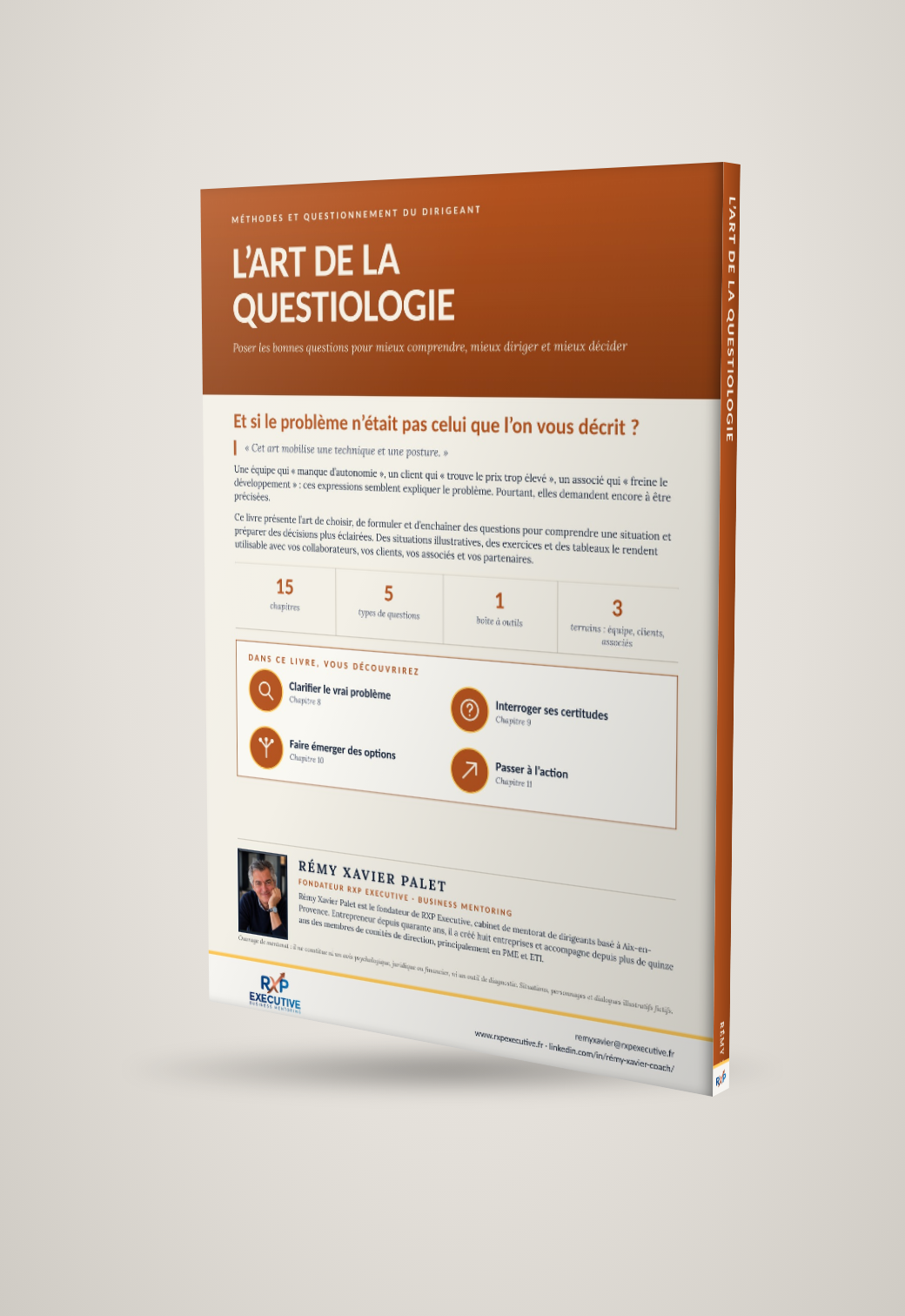 Mockup quatrième de couverture de L’Art de la Questiologie