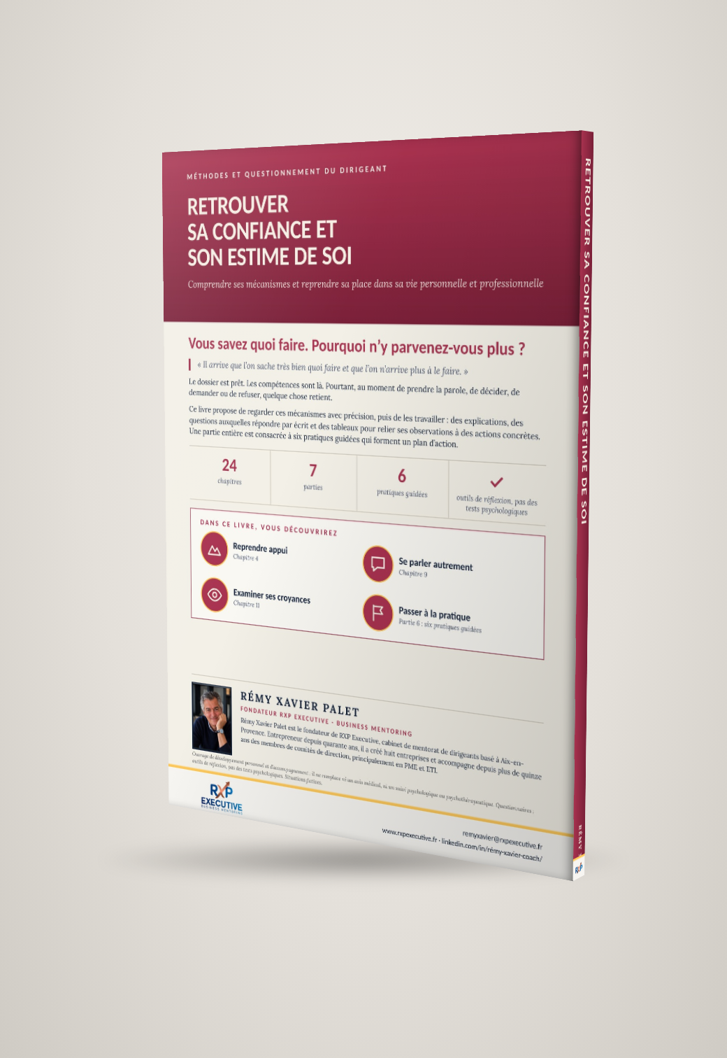 Mockup quatrième de couverture de Retrouver sa confiance et son estime de soi