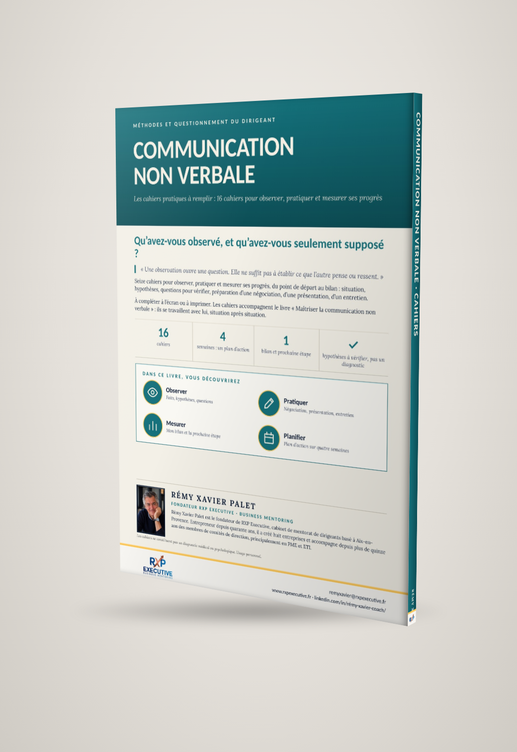 Mockup quatrième de couverture de Communication non verbale : cahiers pratiques