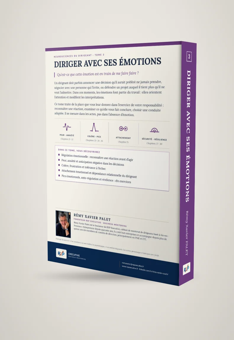 Mockup quatrième de couverture — Neurosciences du dirigeant, tome 3